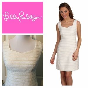 "Adriana" Dress in Resort White Bouclé